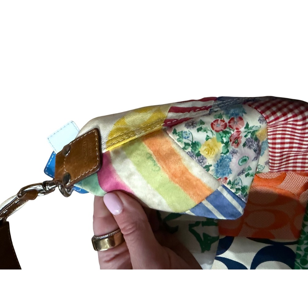 Coach Ergo Patchwork Multicolor Canvas Leather Ho… - image 6
